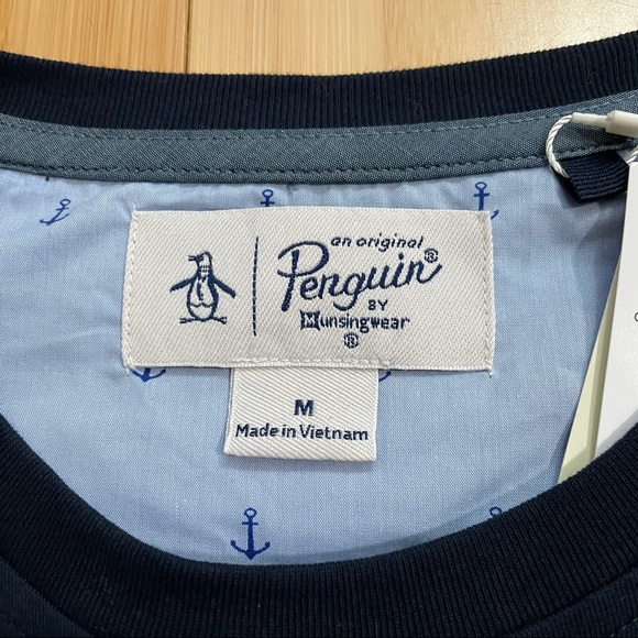 NWT Original Penguin Pocket Tee Anchor Print Med - Picture 4 of 5